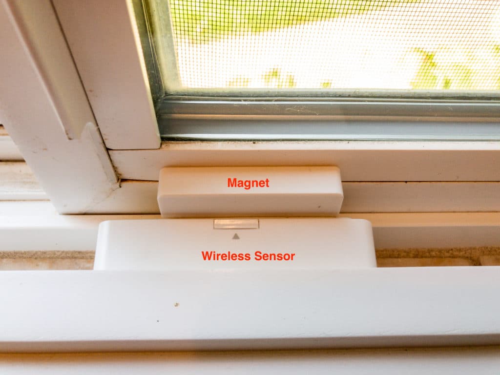 Smarthome security system window sensor