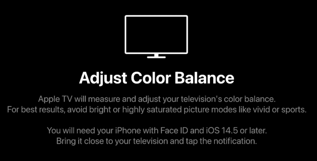 Apple TV color calibration