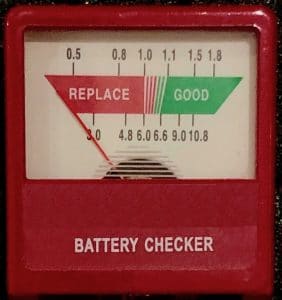 Battery test meter