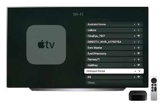 AppleTV Hotspot Portal